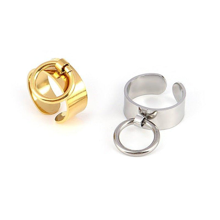 Bague pendentif anneau plaqué or / argent - MonPendentif