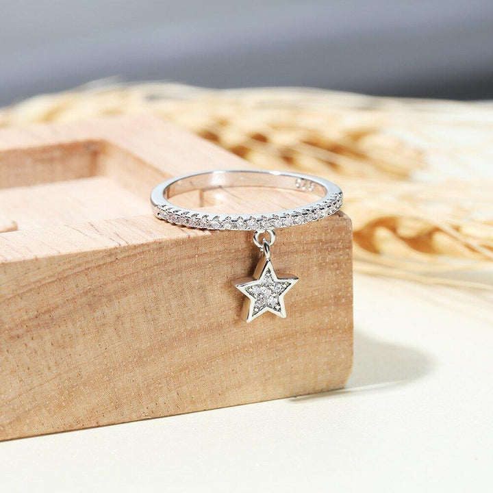 Bague pendentif diamants étoile - MonPendentif