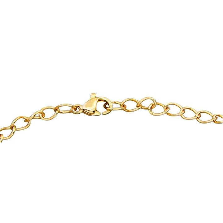 Collier avec pendentif médaillon en camée fleur plaqué or - MonPendentif