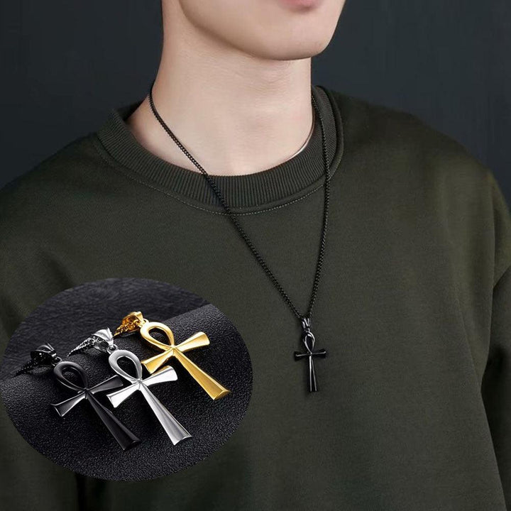 Collier pendentif égyptien croix amulette - MonPendentif