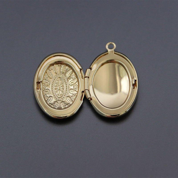 Collier pendentif ovale porte photo - MonPendentif