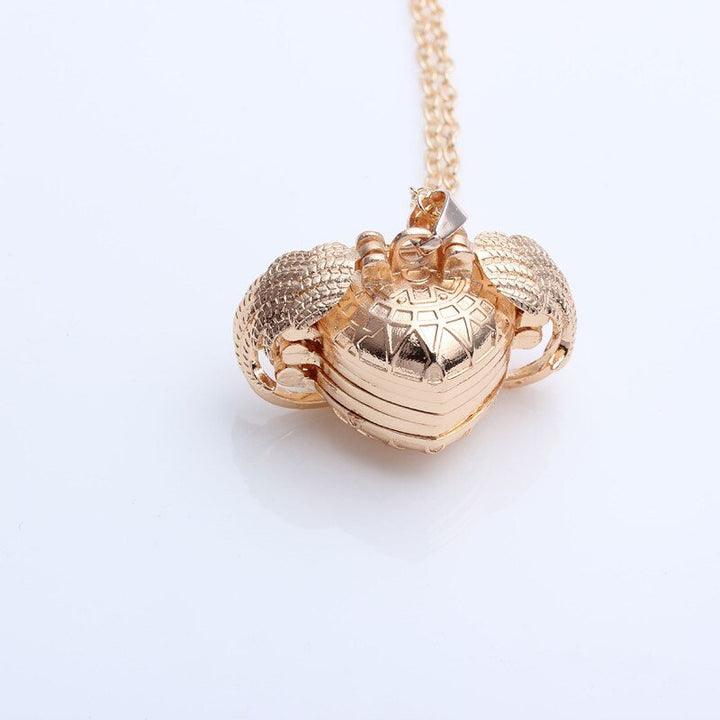 Collier pendentif porte photo cœur ailes argent / or / or rose - MonPendentif