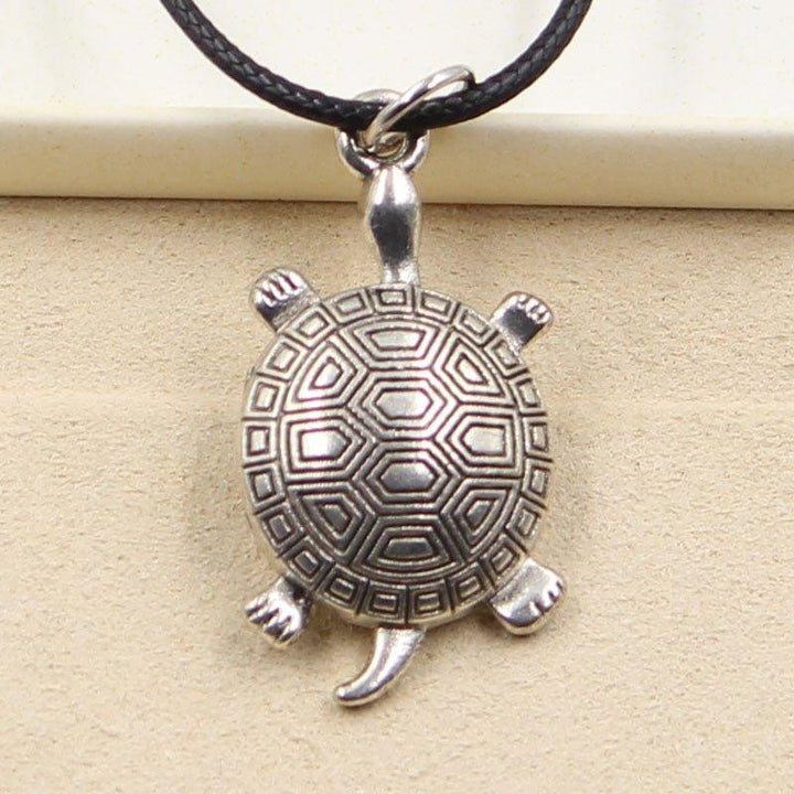 Collier pendentif tortue cordon - MonPendentif
